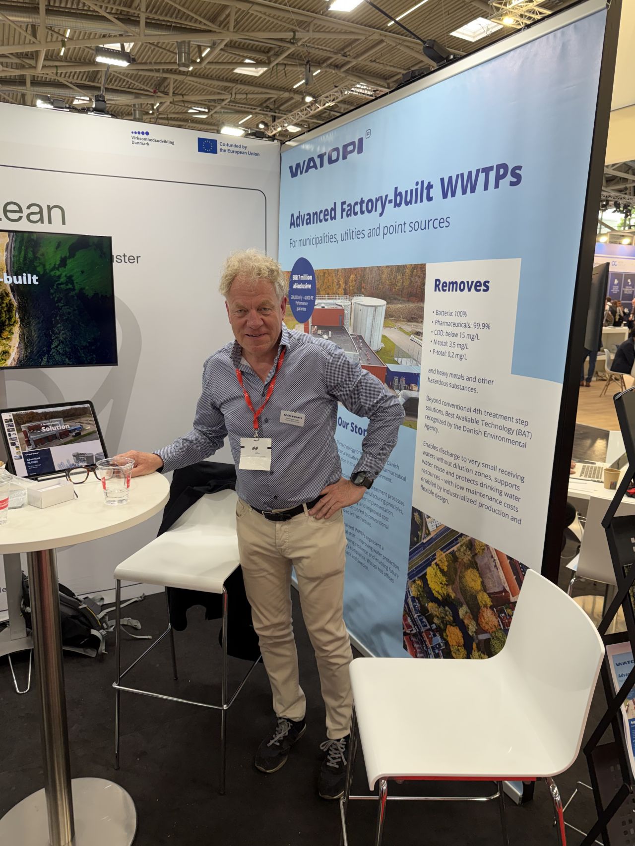 Robert på IFAT stand